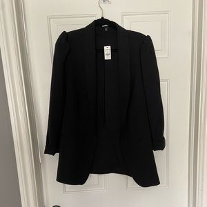 Express Puff Sleeve Boyfriend Blazier